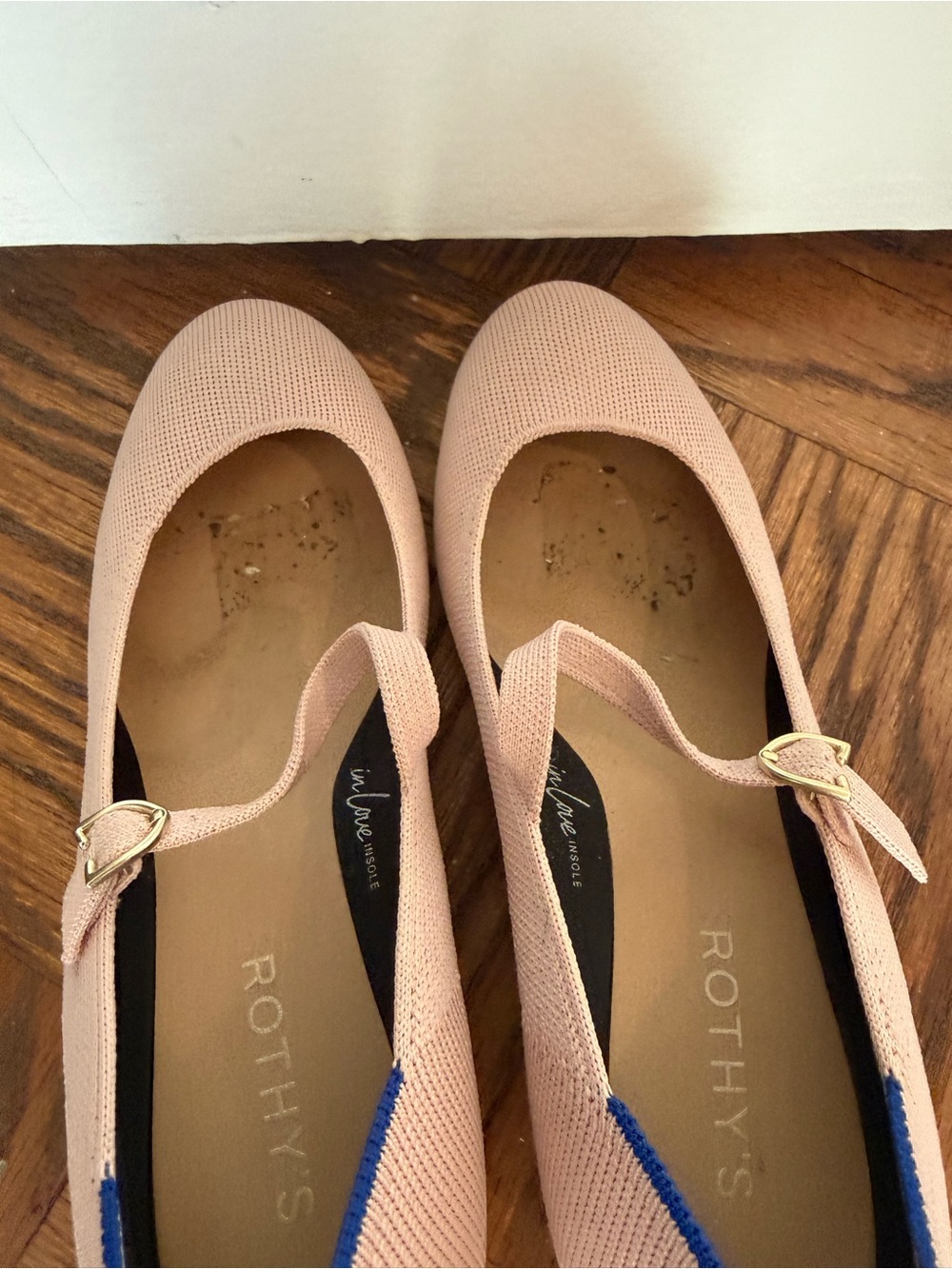 Rothy's Blush Pink Mary Jane Block Heels - Picture 4 of 10